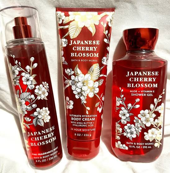 Bath and Body Works Japanese Cherry Blossom Set