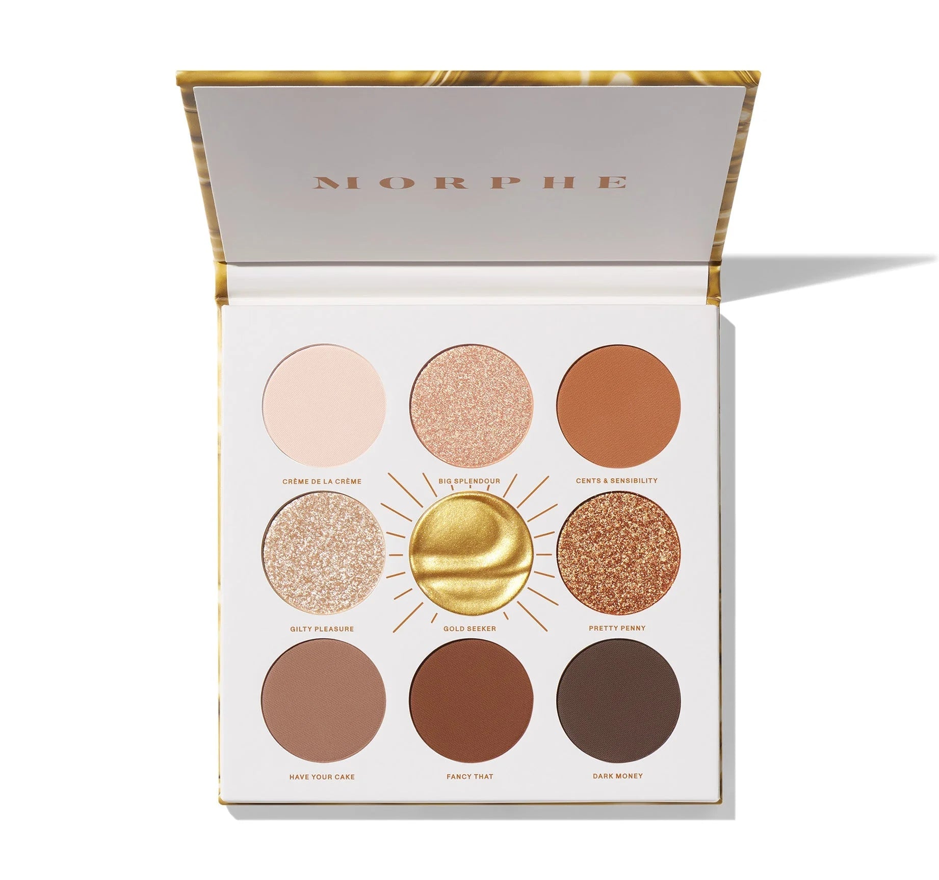 Morphe Rich and Foiled Eyeshadow Palette - Gold Seeker