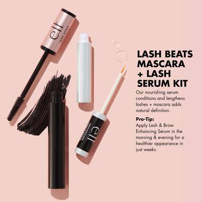 Elf Lash Beats Mascara & Lash Serum Bundle